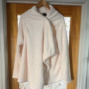 Bobeau Soft White Fleece Jacket